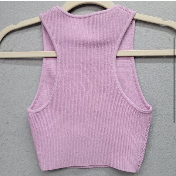 Aritzia Babaton pink sculpt knit tank top - Picture 2 of 2